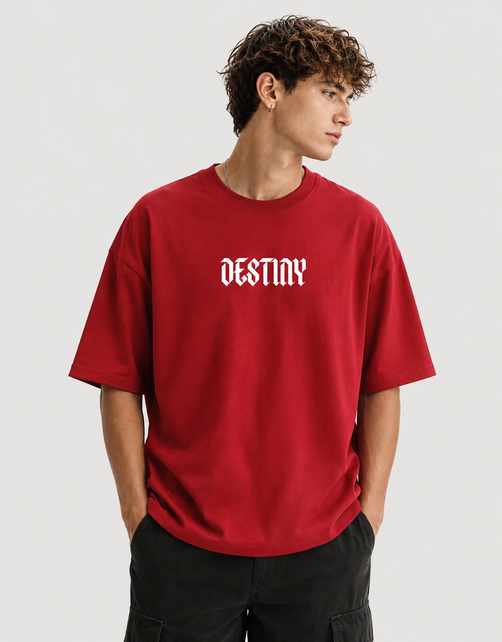 DESTINY Warrior oversized T-shirt graphic detail